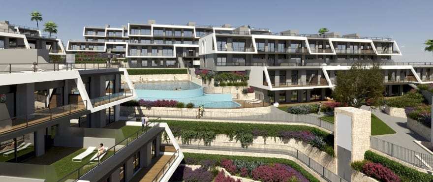 Sea-view 2-3-bedroom apartments and penthouses by the sea, near Alicante