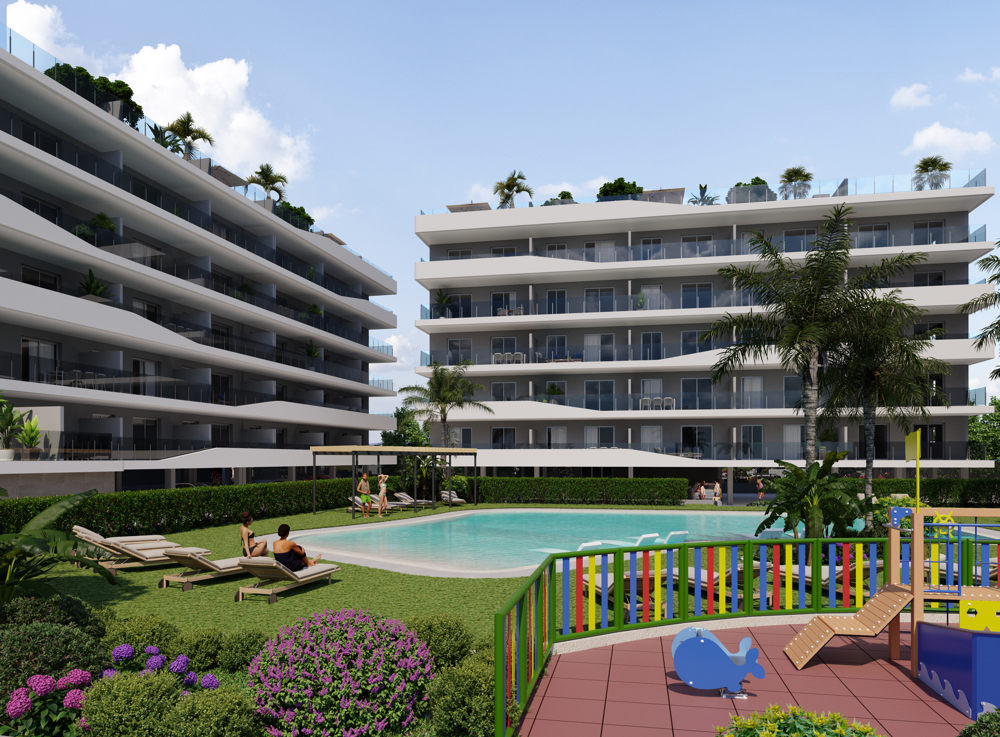 Coastal Elegance: Exclusive 2 and 3 Bedroom Residences 100m from the Beach in Santa Pola