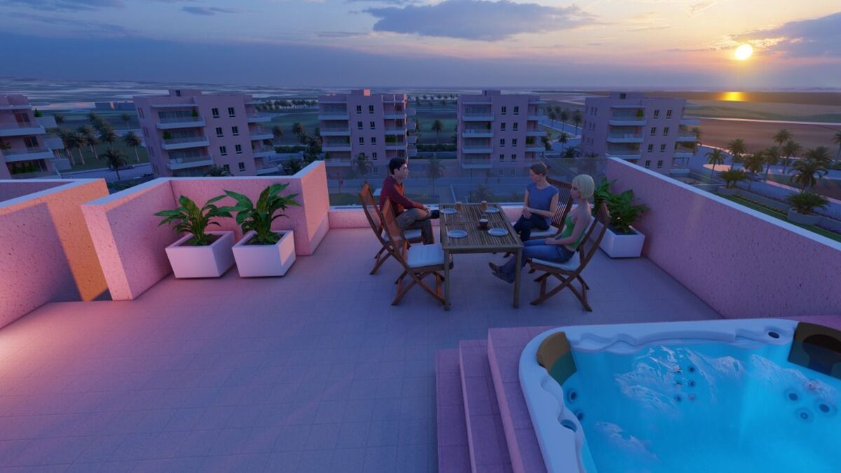 New build, 3 bedroom, 2 bathroom penthouse in Guardamar del Segura