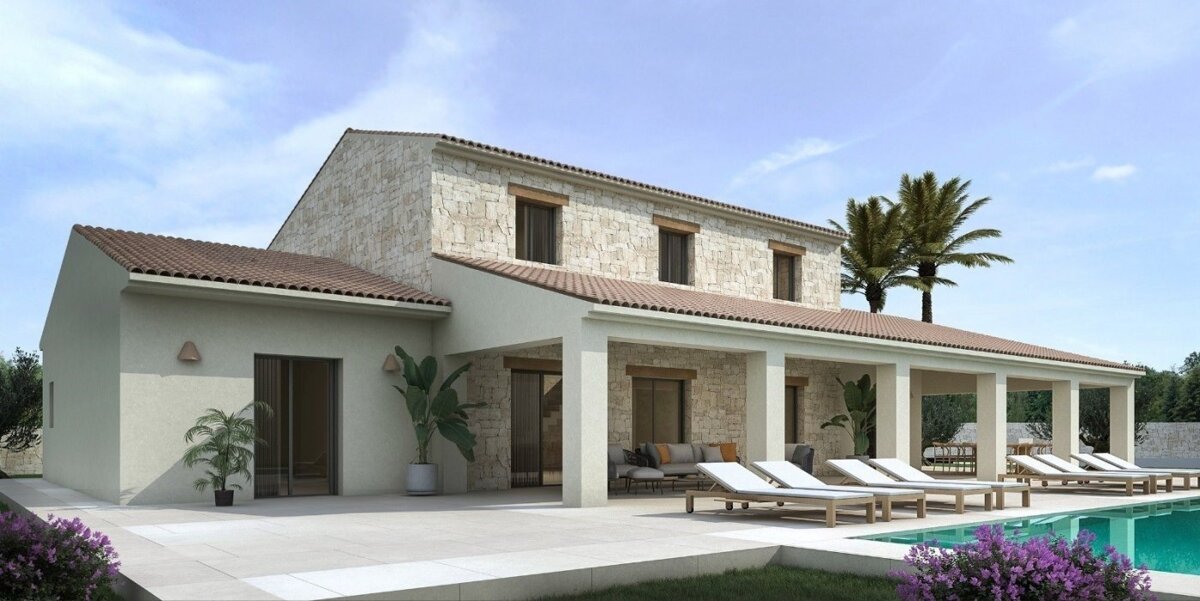 New build, 4 bedroom, 4 bathroom villa in Moraira