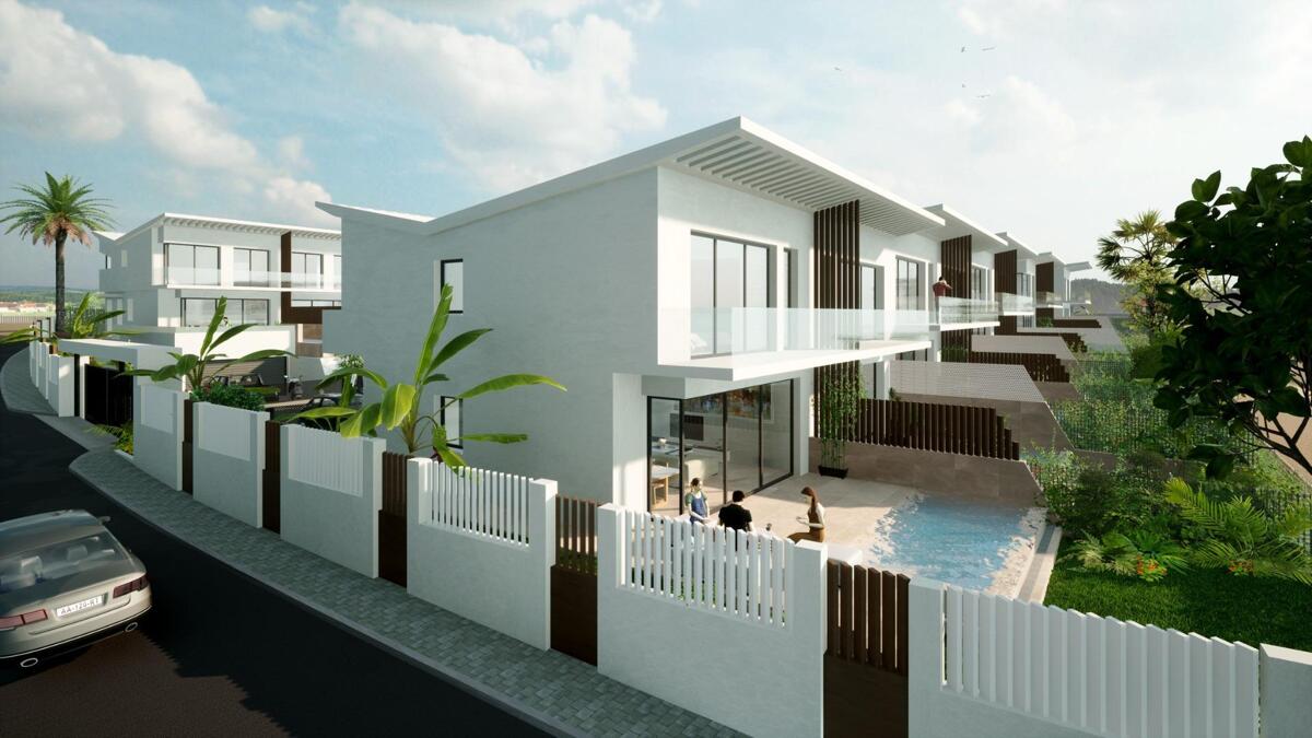 New build, 4 bedroom, 3 bathroom town house in Mijas